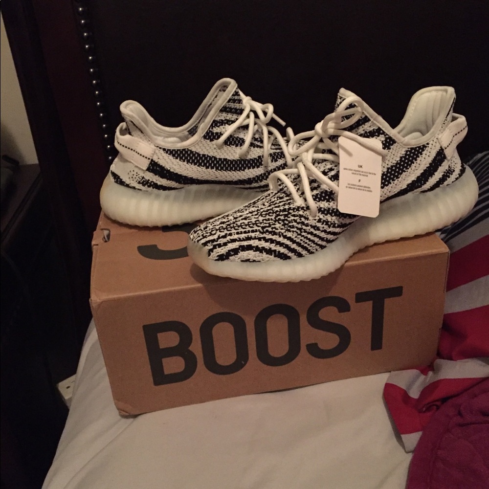 Zebra Yeezys